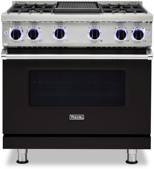 Viking VGR73624GON 36 Inch Freestanding Gas Range with 4 Sealed Burne...