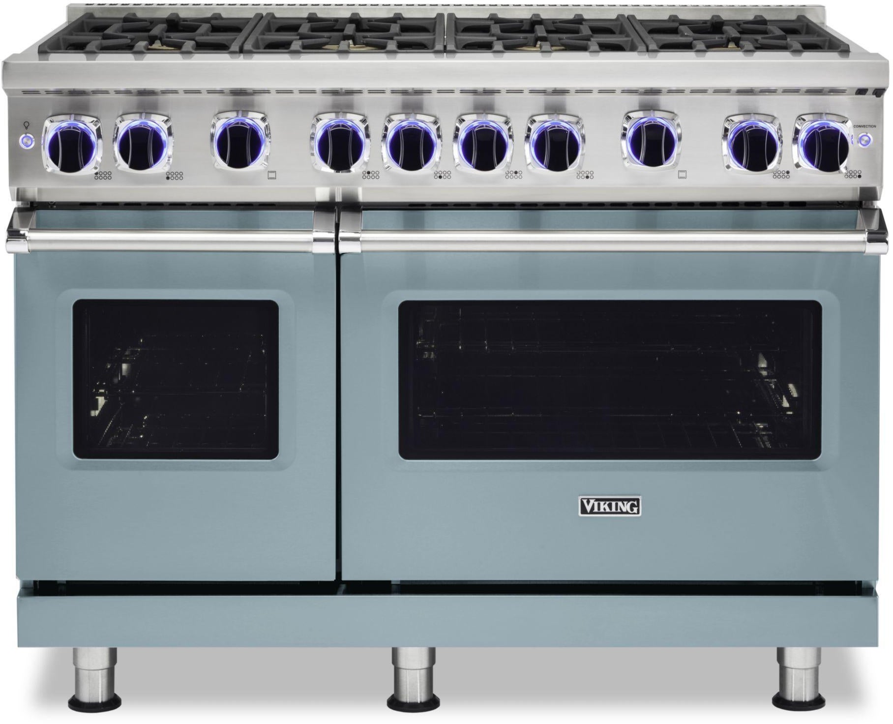 Viking VGR74828BNS 48 Inch Freestanding Gas Range with 8 Sealed Burne...