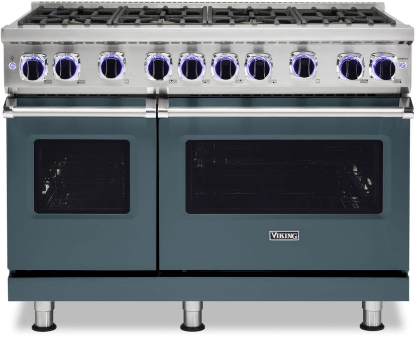 Viking VGR74828BSQ 48 Inch Freestanding Gas Range with 8 Sealed Burne...