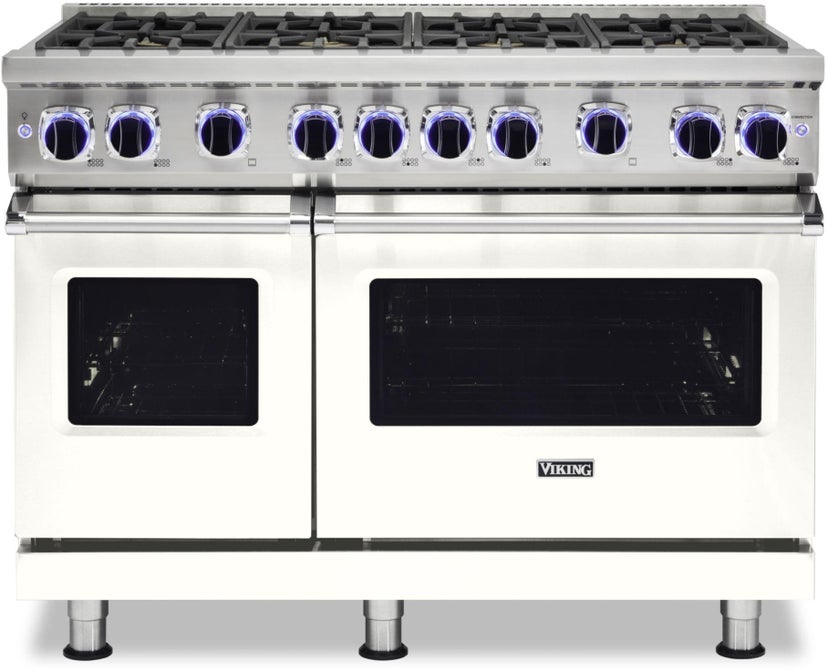 Viking VGR74828BPWLP 48 Inch Freestanding Gas Range with 8 Sealed Burne...