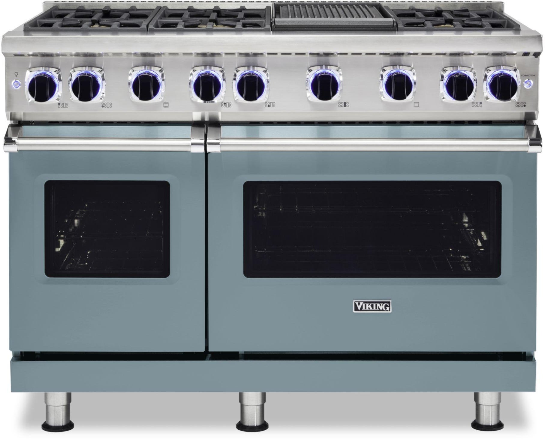 Viking VGR74826GNS 48 Inch Freestanding Gas Range with 6 Sealed Burne...