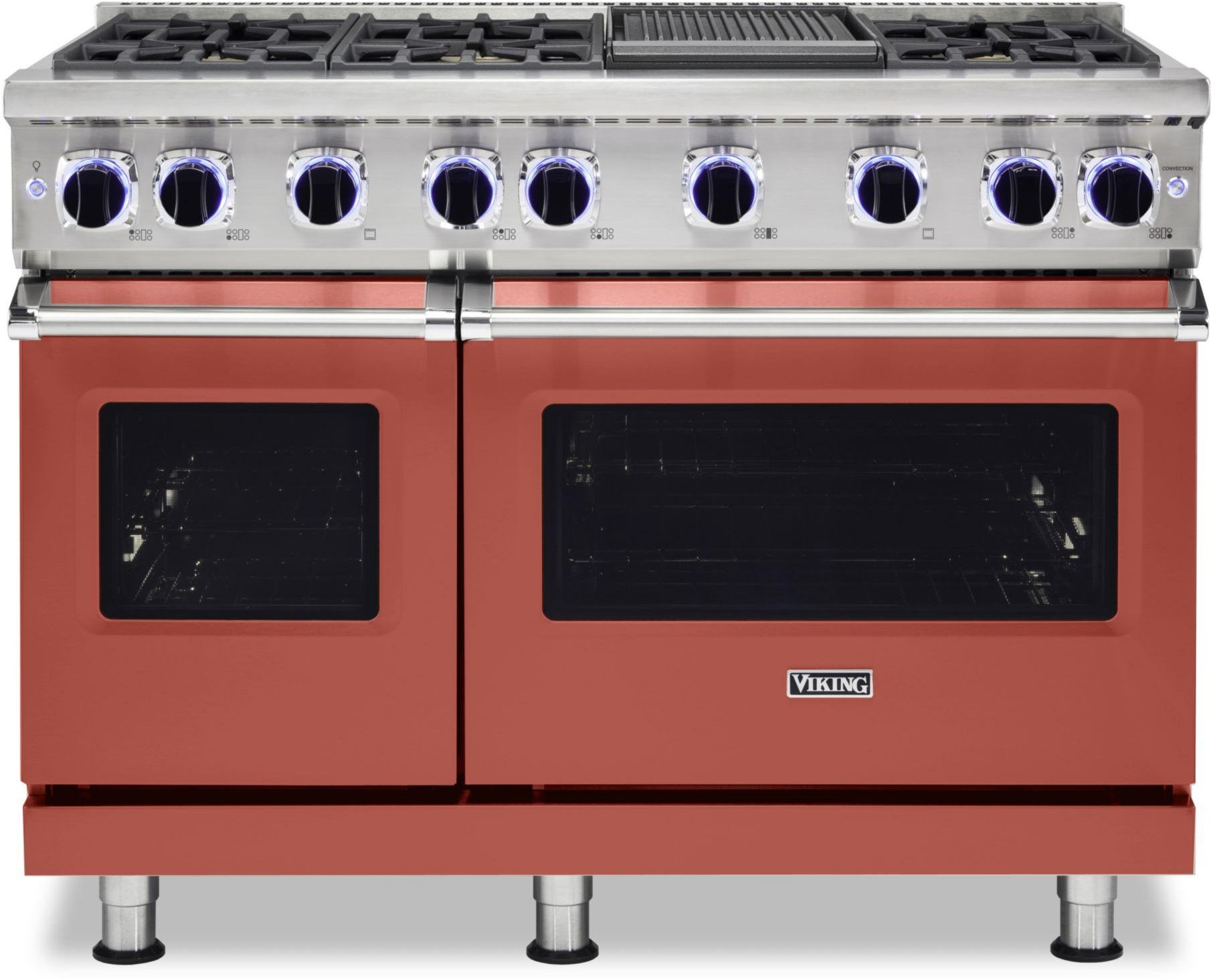 Viking VGR74826GSC 48 Inch Freestanding Gas Range with 6 Sealed Burne...