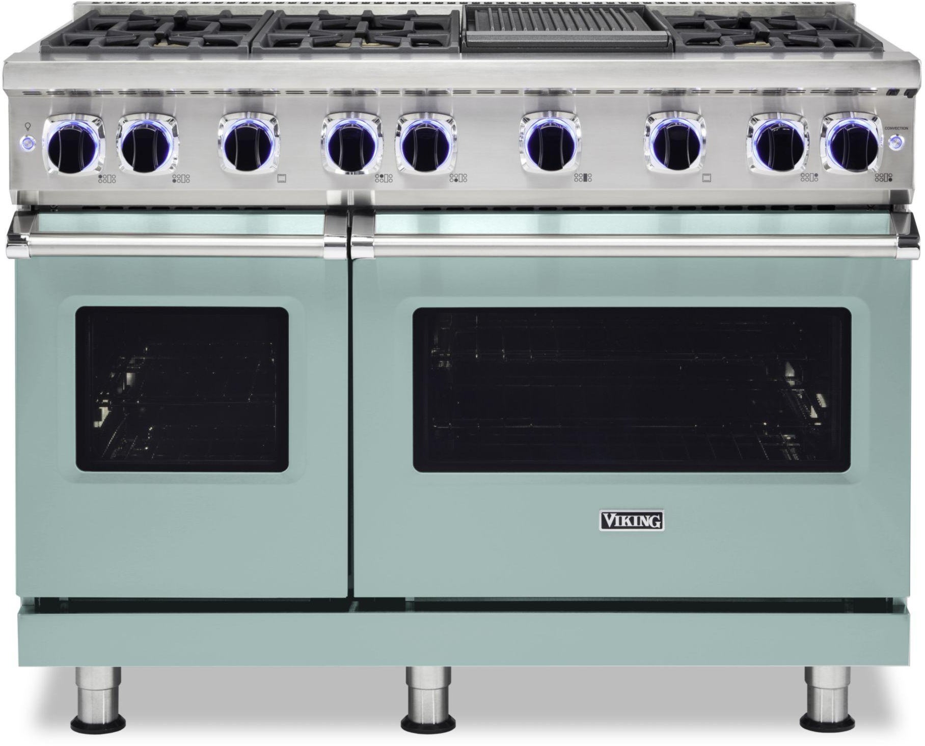 Viking VGR74826GSP 48 Inch Freestanding Gas Range with 6 Sealed Burne...