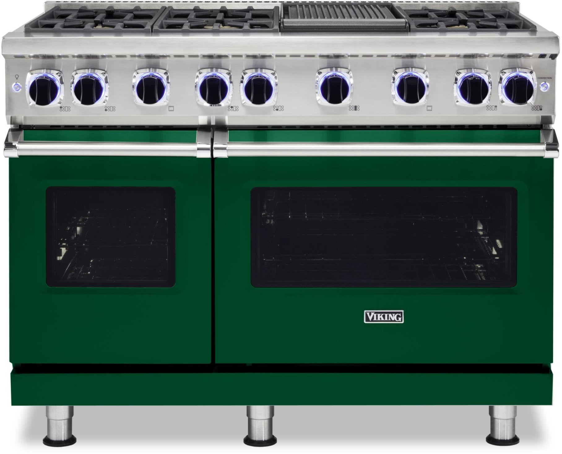 Viking VGR74826GIV 48 Inch Freestanding Gas Range with 6 Sealed Burne...