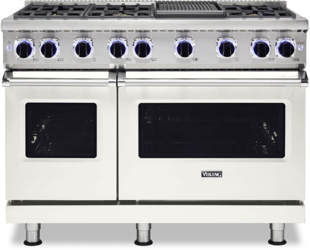 Viking VGR74826GPW 48 Inch Freestanding Gas Range with 6 Sealed Burne...