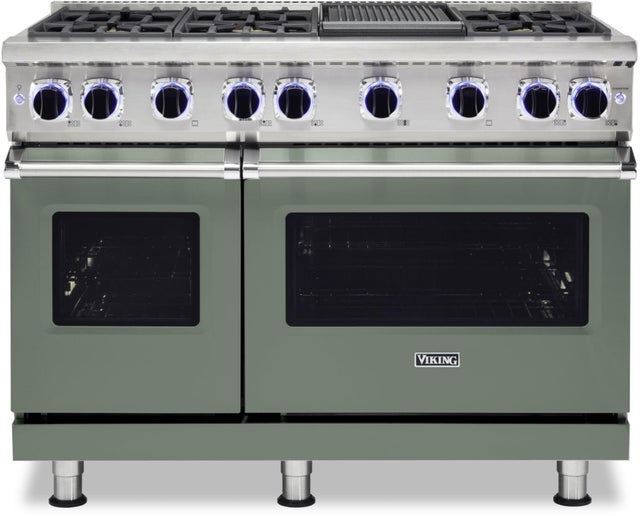 Viking VGR74826GEULP 48 Inch Freestanding Gas Range with 6 Sealed Burne...