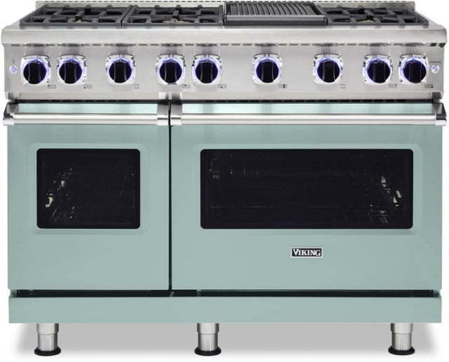 Viking VGR74826GSPLP 48 Inch Freestanding Gas Range with 6 Sealed Burne...