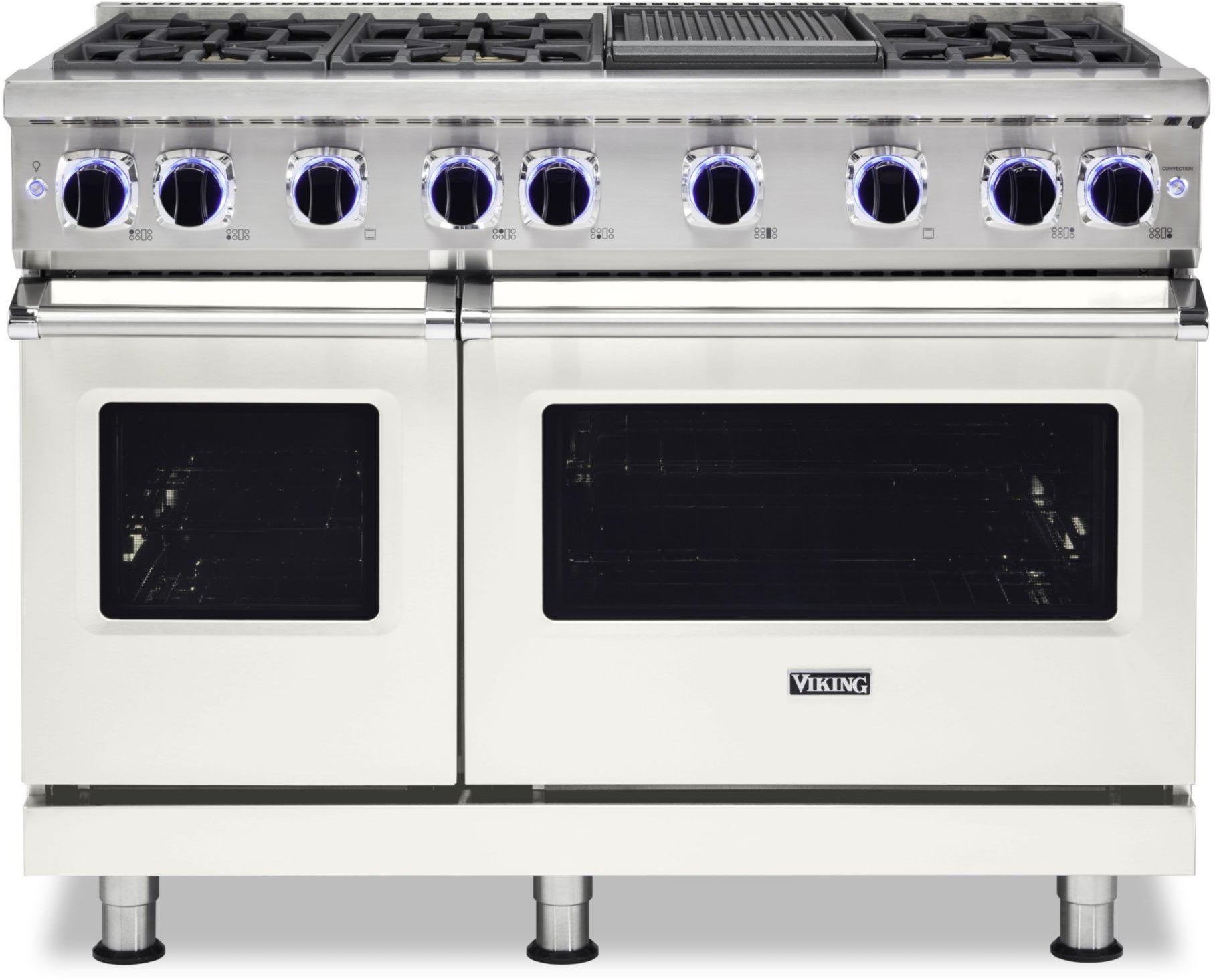 Viking VGR74826GPWLP 48 Inch Freestanding Gas Range with 6 Sealed Burne...