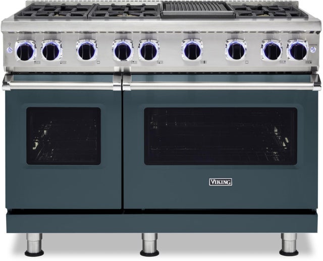 Viking VGR74826GSQLP 48 Inch Freestanding Gas Range with 6 Sealed Burne...