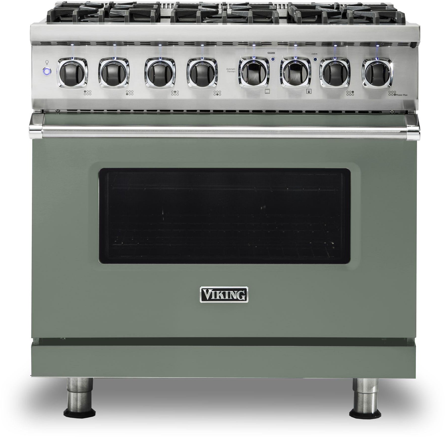 Viking VDR5366BEU 36 Inch Freestanding Dual Fuel Range with 6 Sealed...