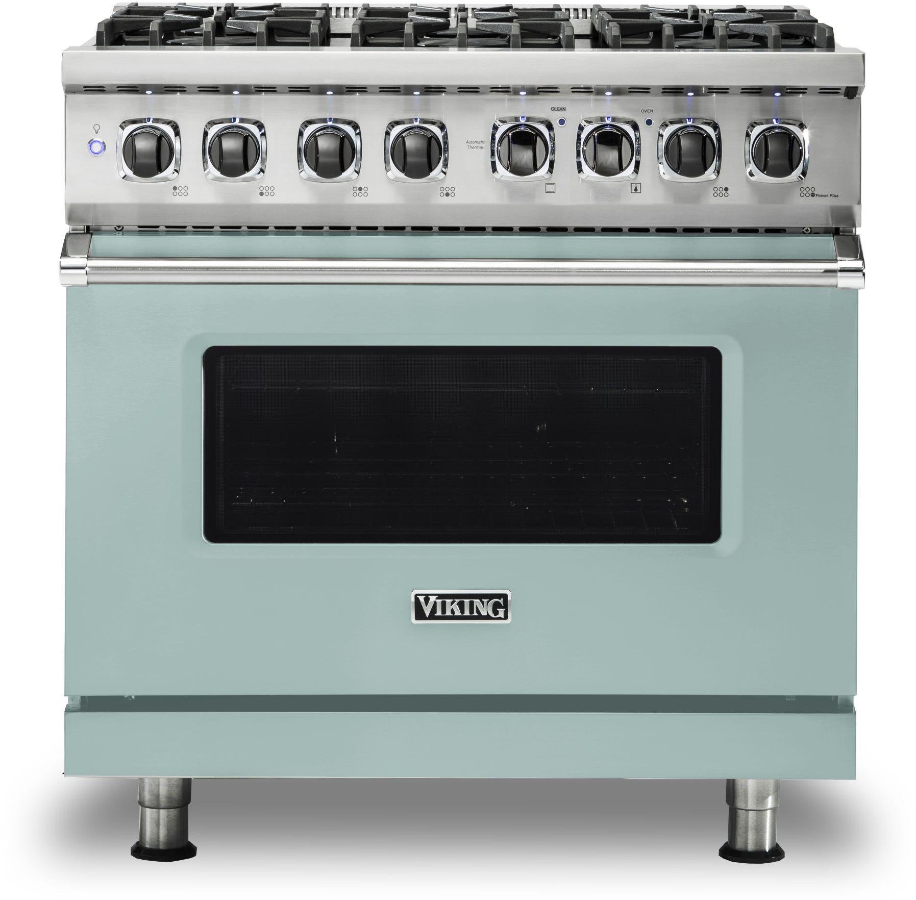 Viking VDR5366BSP 36 Inch Freestanding Dual Fuel Range with 6 Sealed...