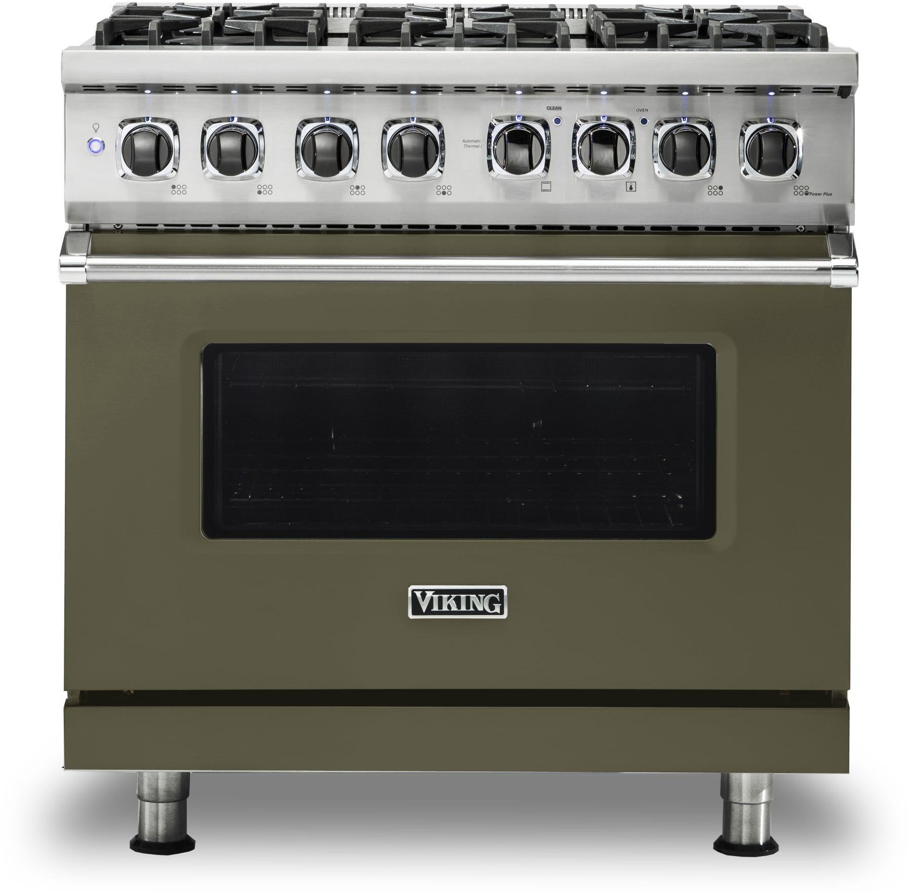 Viking VDR5366BMA 36 Inch Freestanding Dual Fuel Range with 6 Sealed...