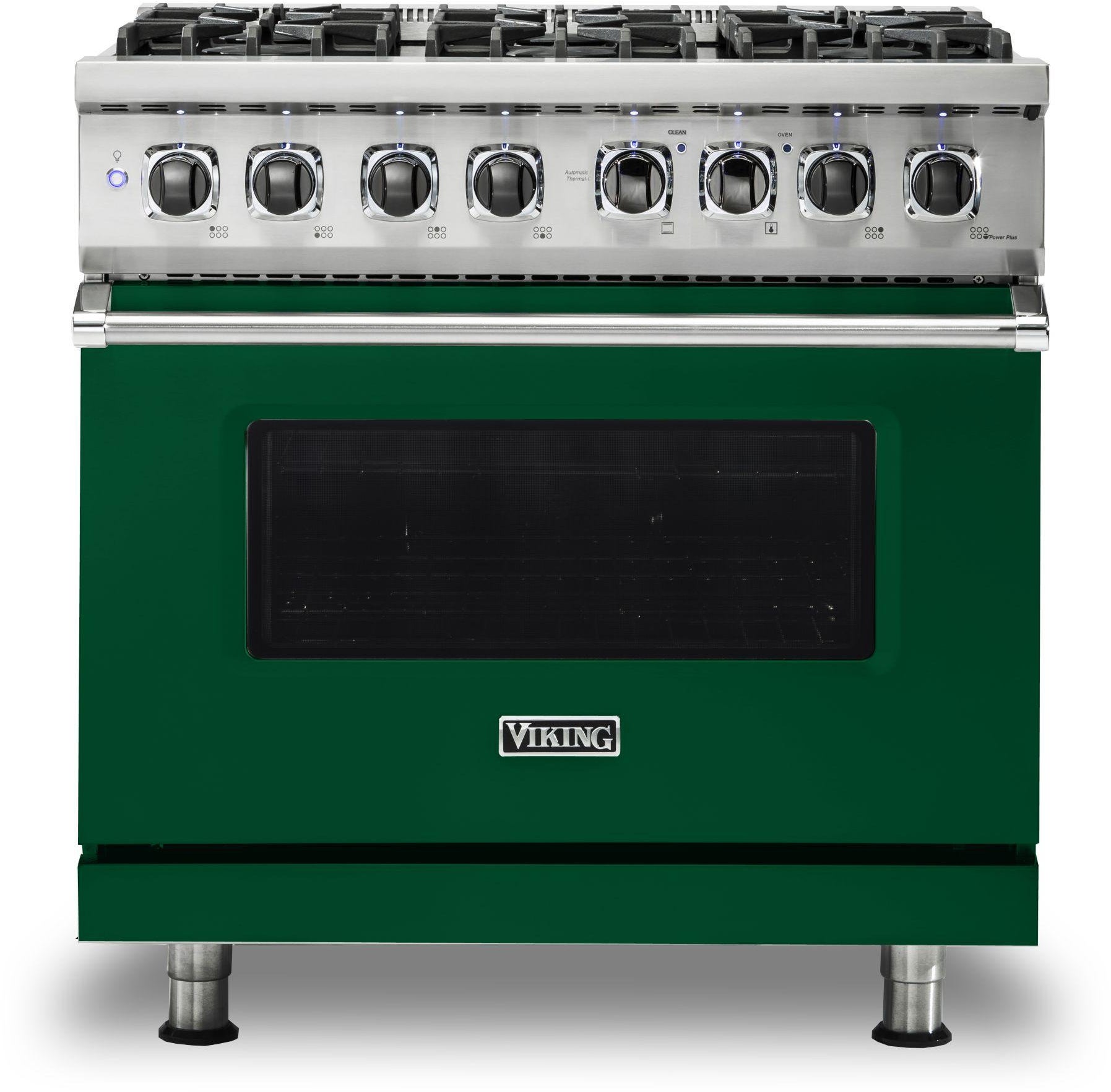 Viking VDR5366BIV 36 Inch Freestanding Dual Fuel Range with 6 Sealed...