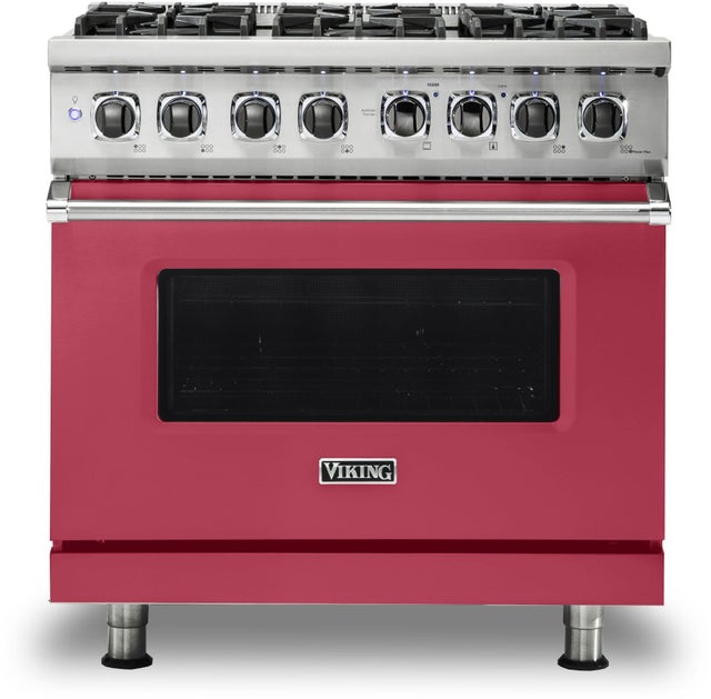 Viking VDR5366BVA 36 Inch Freestanding Dual Fuel Range with 6 Sealed...