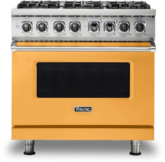 Viking VDR5366BDA 36 Inch Freestanding Dual Fuel Range with 6 Sealed...