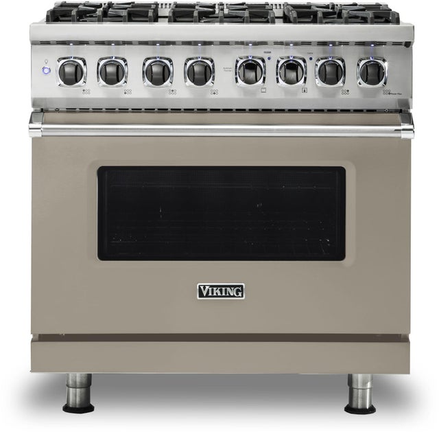 Viking VDR5366BNALP 36 Inch Freestanding Dual Fuel Range with 6 Sealed...