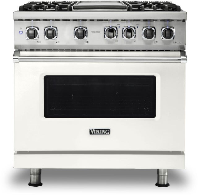 Viking VDR5364GPW 36 Inch Freestanding Professional Dual Fuel Range ...