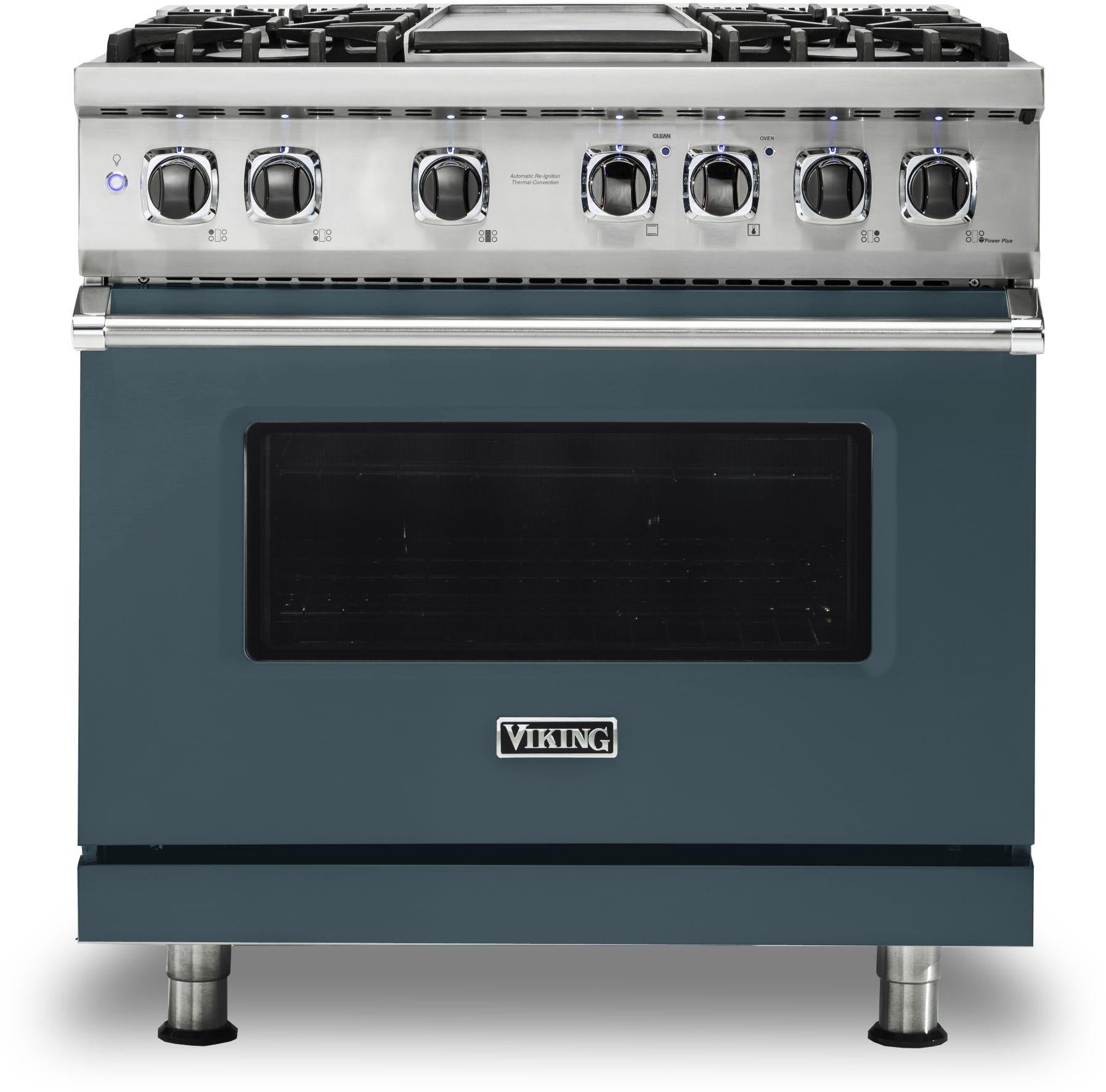 Viking VDR5364GSQ 36 Inch Freestanding Professional Dual Fuel Range ...