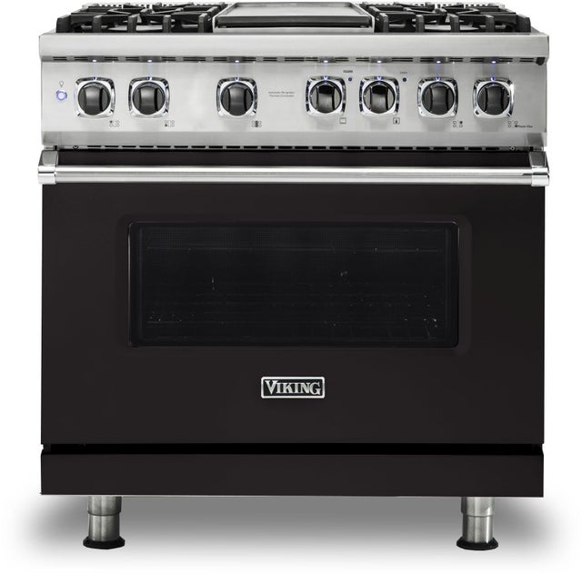 Viking VDR5364GON 36 Inch Freestanding Professional Dual Fuel Range ...