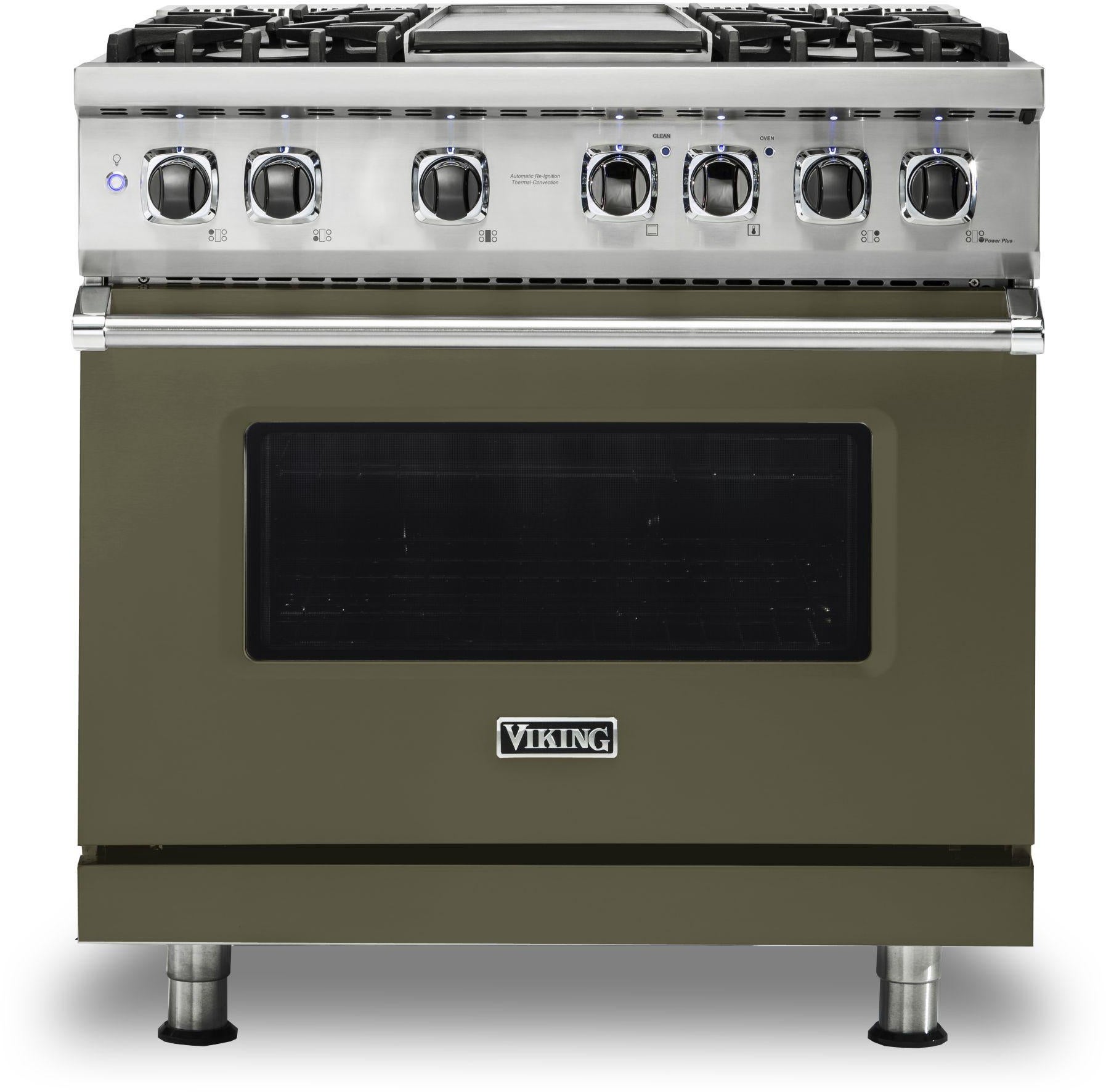 Viking VDR5364GMALP 36 Inch Freestanding Professional Dual Fuel Range ...