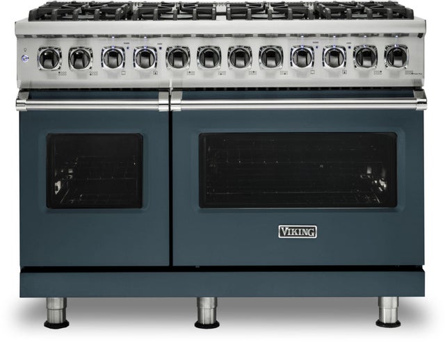 Viking VDR5488BSQ 48 Inch Freestanding Dual Fuel Range with 8 Sealed...