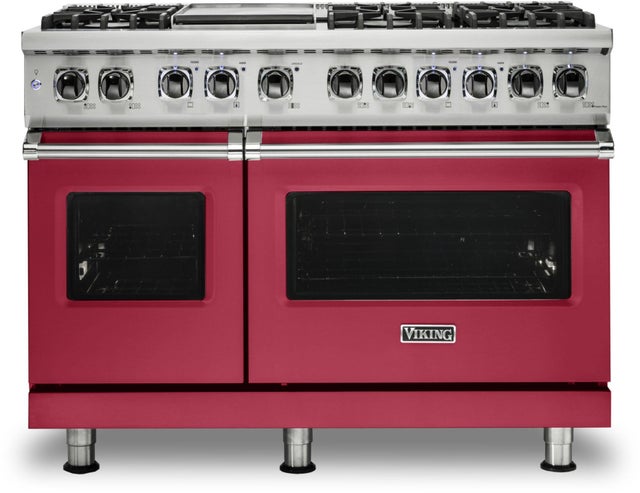 Viking VDR5486GVALP 48 Inch Freestanding Dual Fuel Range with 6 Sealed...