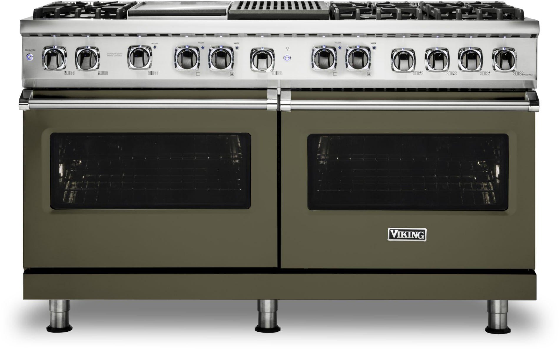 Viking VDR5606GQMALP 60 Inch Freestanding Professional Dual Fuel Range ...