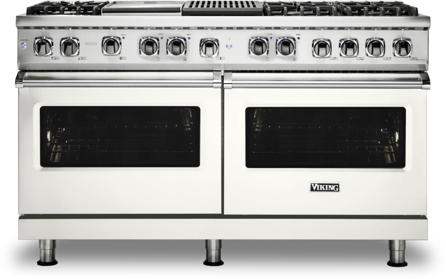 Viking VDR5606GQPWLP 60 Inch Freestanding Professional Dual Fuel Range ...