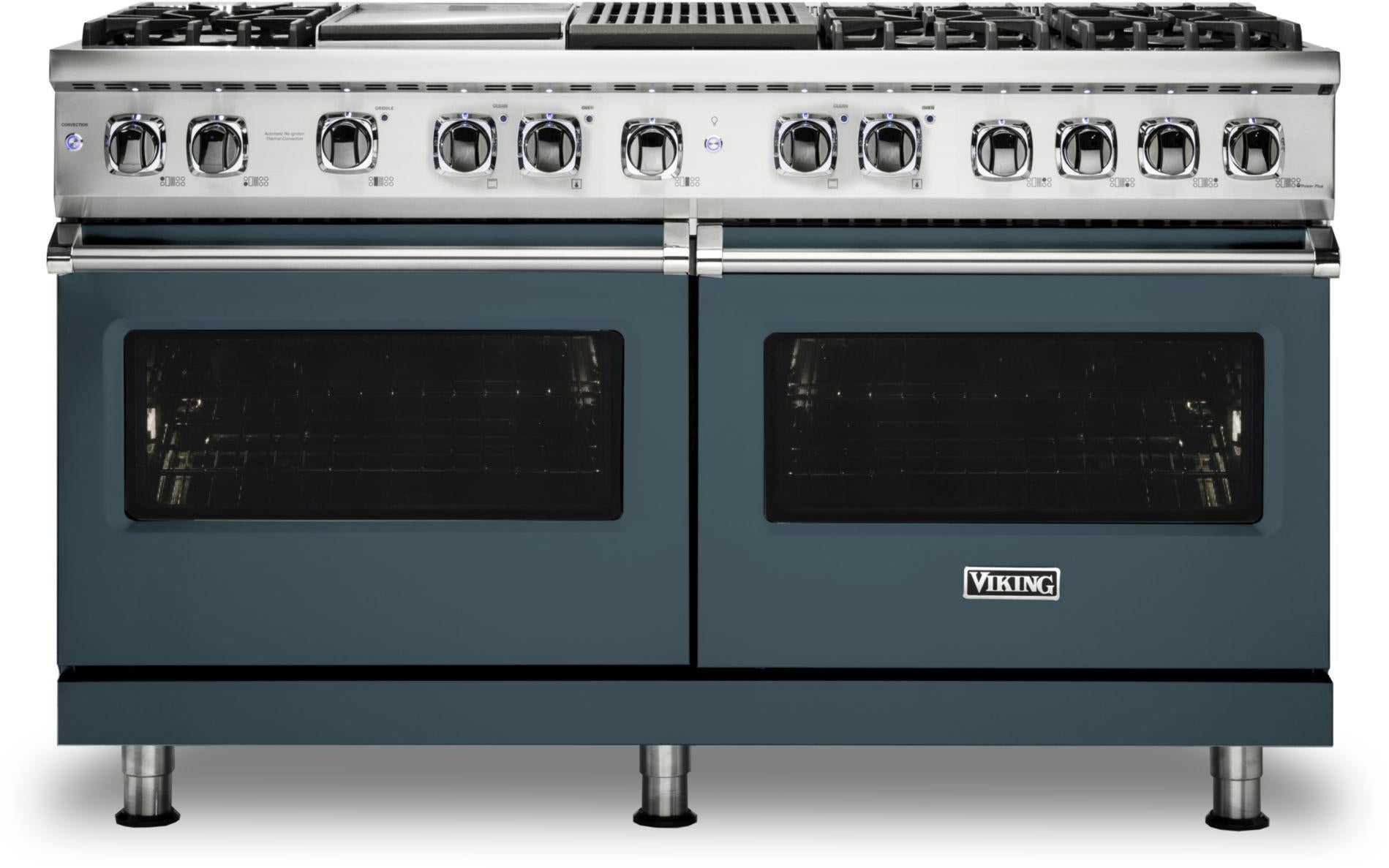 Viking VDR5606GQSQLP 60 Inch Freestanding Professional Dual Fuel Range ...