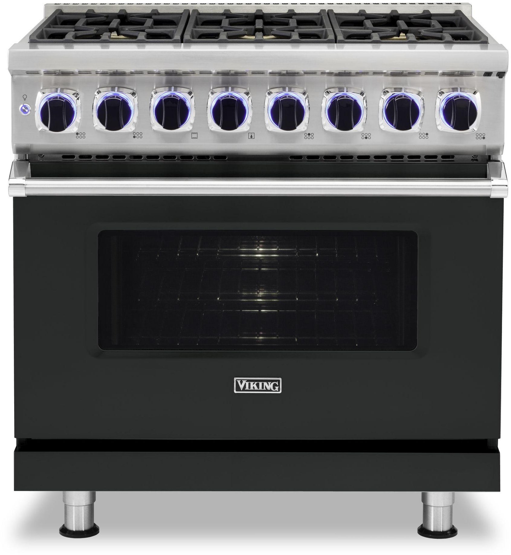 Viking VDR73626BAN 36 Inch Freestanding Dual Fuel Range with Sealed B...