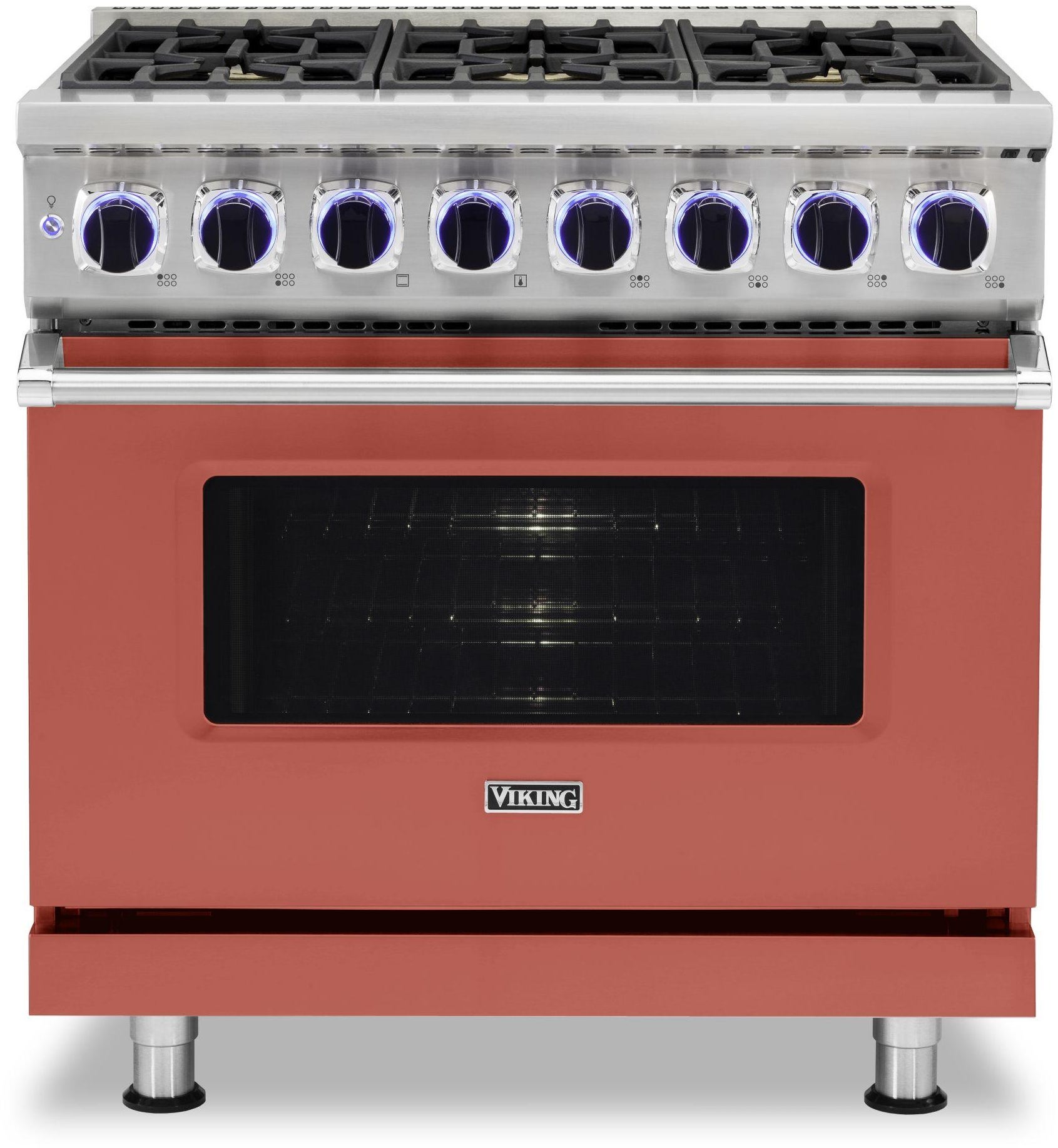 Viking VDR73626BSC 36 Inch Freestanding Dual Fuel Range with Sealed B...