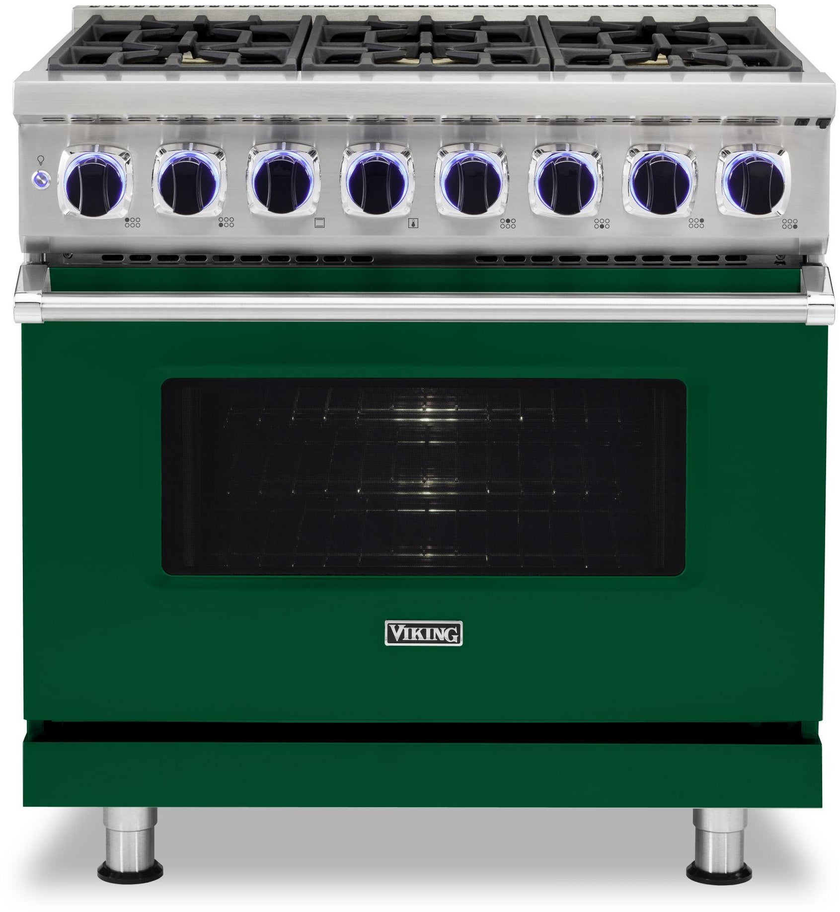 Viking VDR73626BIV 36 Inch Freestanding Dual Fuel Range with Sealed B...