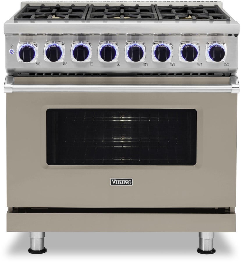 Viking VDR73626BNA 36 Inch Freestanding Dual Fuel Range with Sealed B...