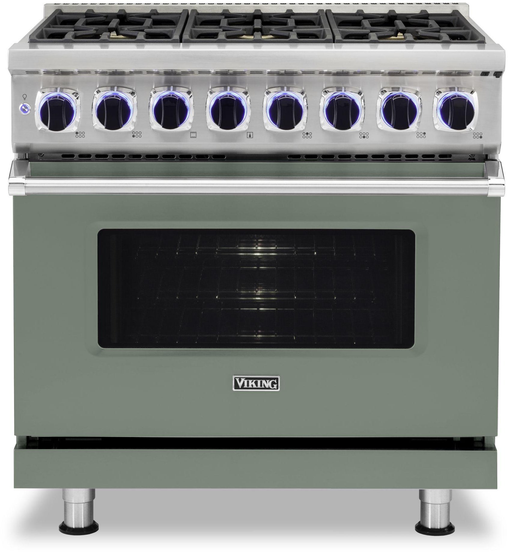 Viking VDR73626BEULP 36 Inch Freestanding Dual Fuel Range with Sealed B...