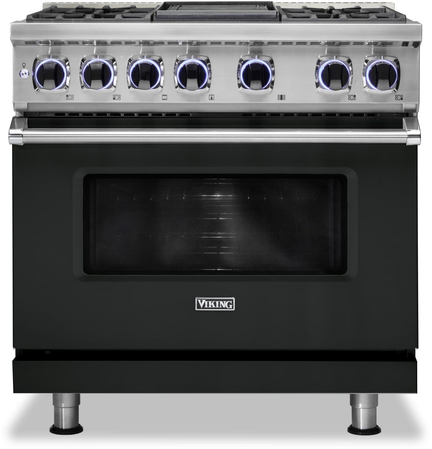 Viking VDR73624GAN 36 Inch Freestanding Dual Fuel Range with 4 Sealed...