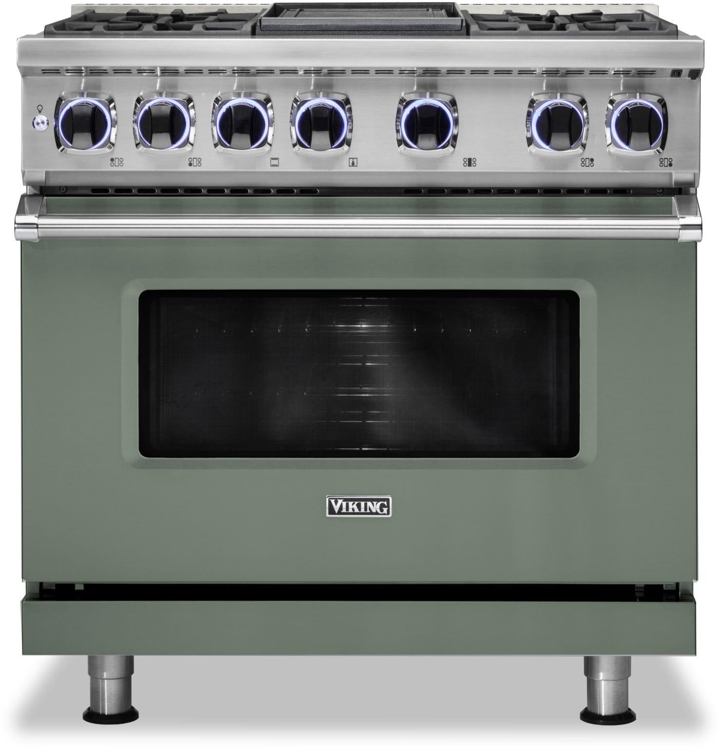 Viking VDR73624GEU 36 Inch Freestanding Dual Fuel Range with 4 Sealed...