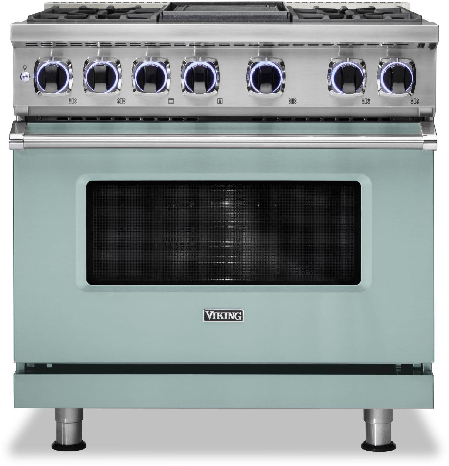 Viking VDR73624GSP 36 Inch Freestanding Dual Fuel Range with 4 Sealed...