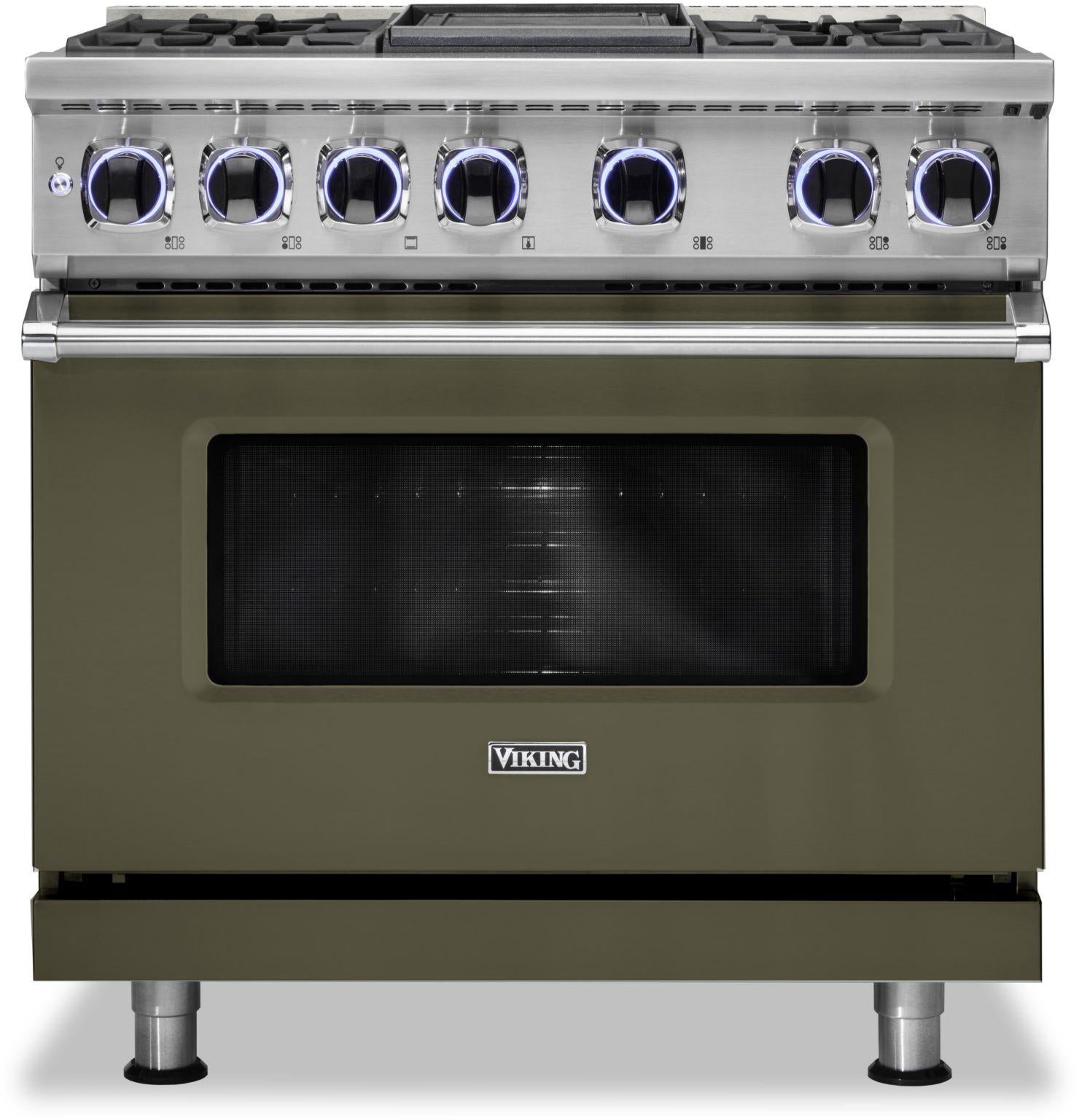 Viking VDR73624GMA 36 Inch Freestanding Dual Fuel Range with 4 Sealed...