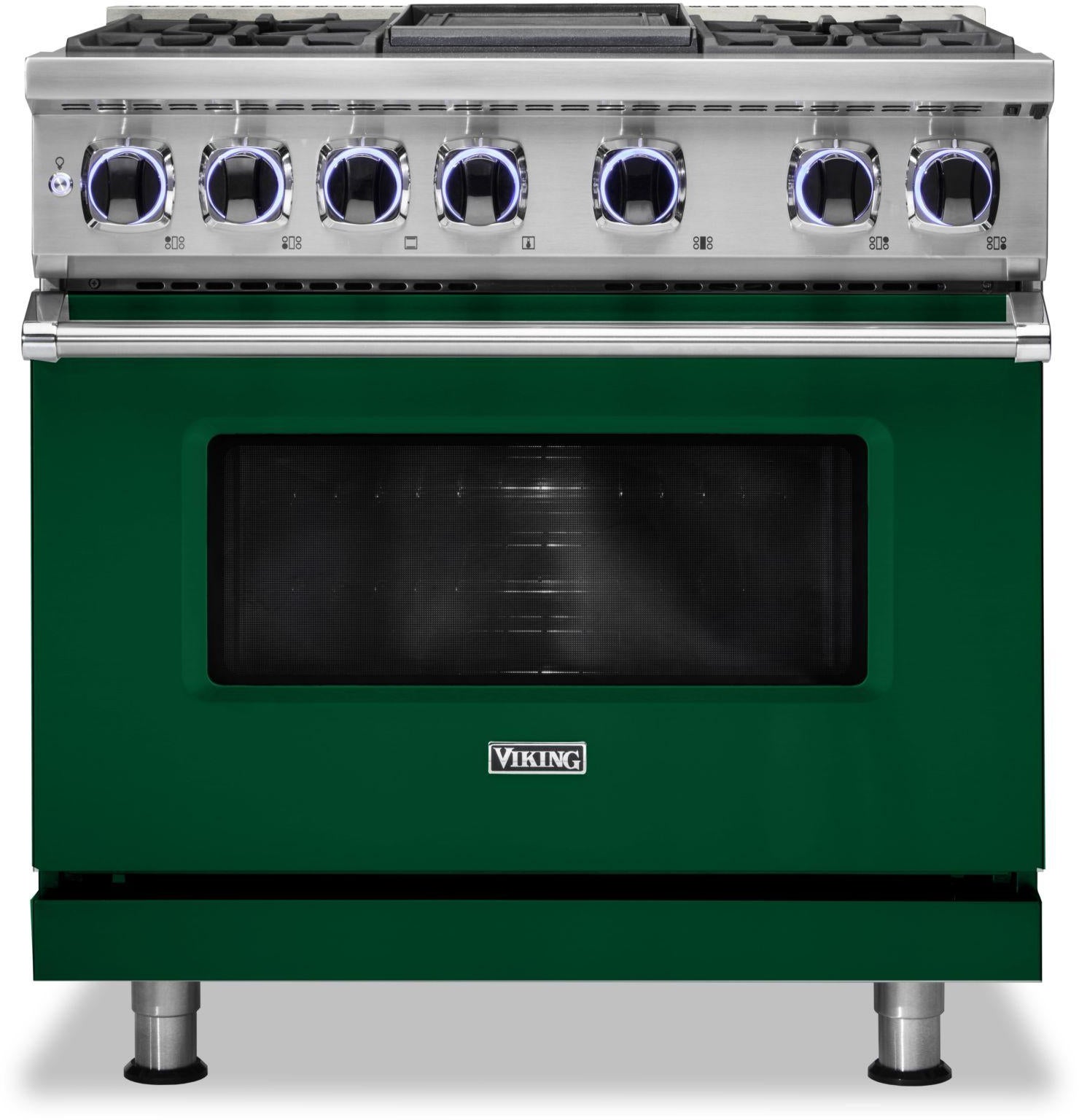 Viking VDR73624GIV 36 Inch Freestanding Dual Fuel Range with 4 Sealed...