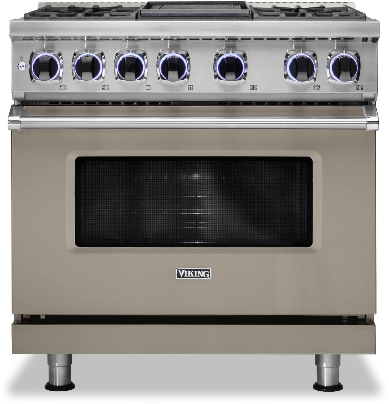 Viking VDR73624GNA 36 Inch Freestanding Dual Fuel Range with 4 Sealed...