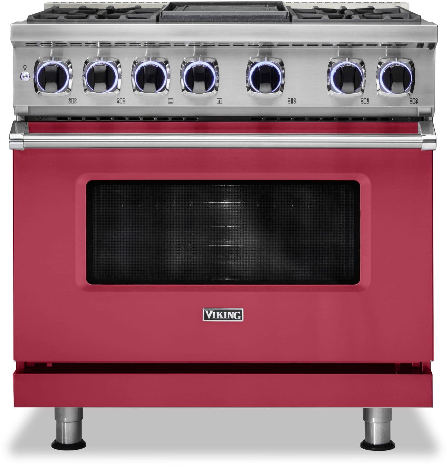 Viking VDR73624GVA 36 Inch Freestanding Dual Fuel Range with 4 Sealed...