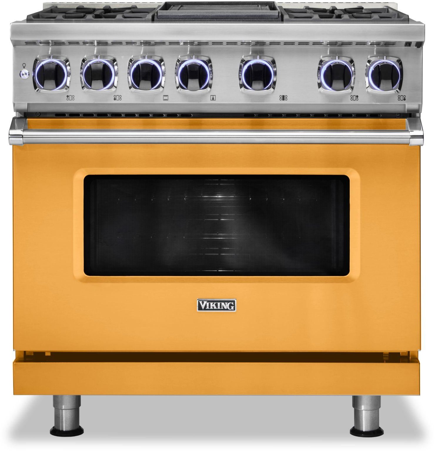 Viking VDR73624GDA 36 Inch Freestanding Dual Fuel Range with 4 Sealed...