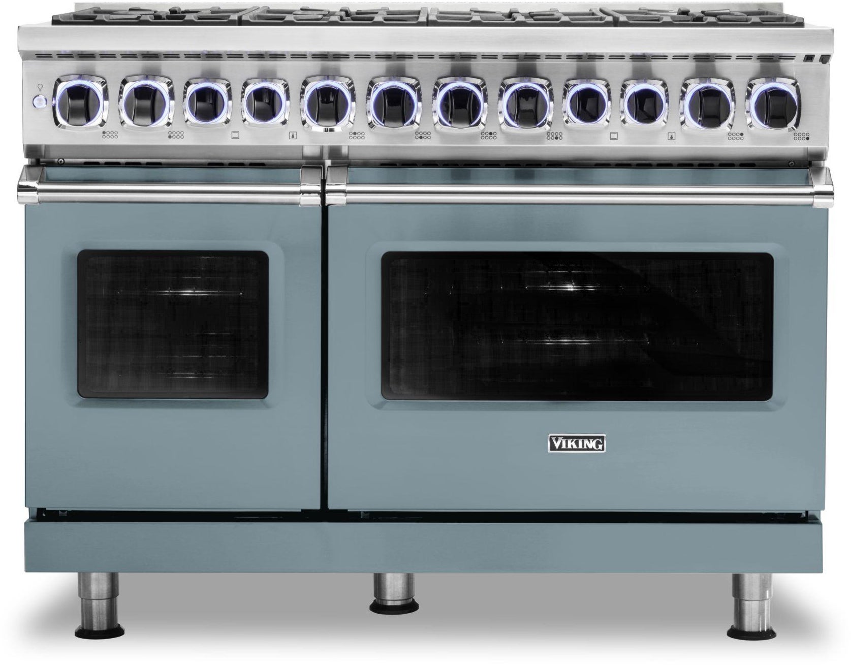 Viking VDR74828BNS 48 Inch Freestanding Professional Dual Fuel Range ...