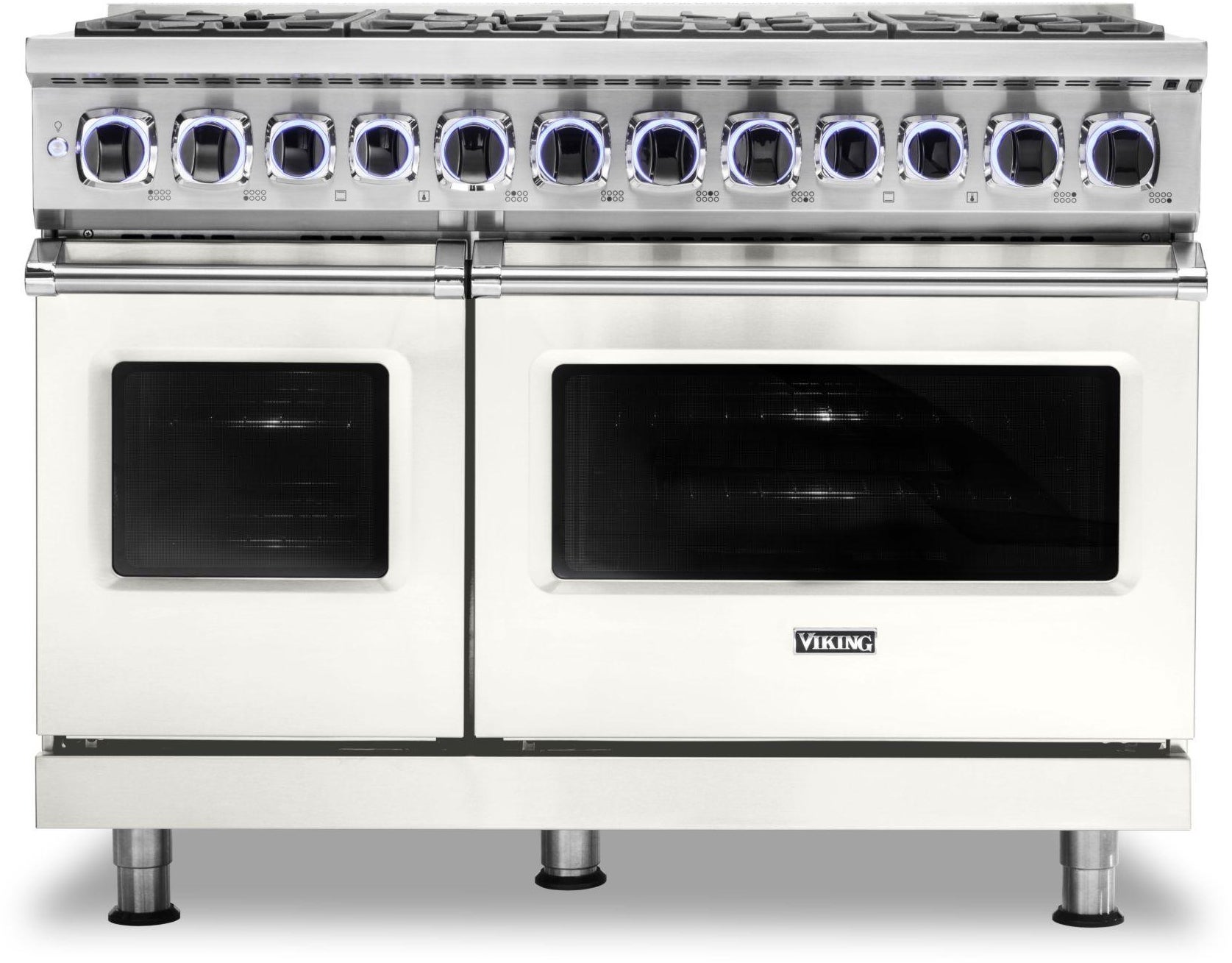 Viking VDR74828BPW 48 Inch Freestanding Professional Dual Fuel Range ...