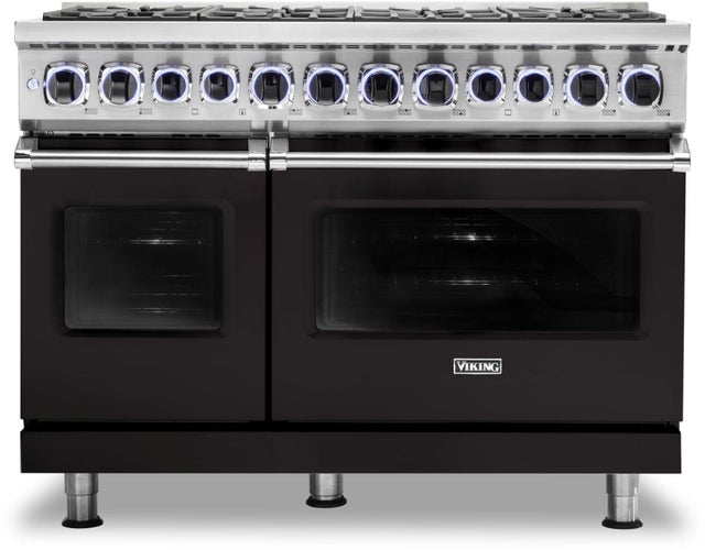 Viking VDR74828BON 48 Inch Freestanding Professional Dual Fuel Range ...