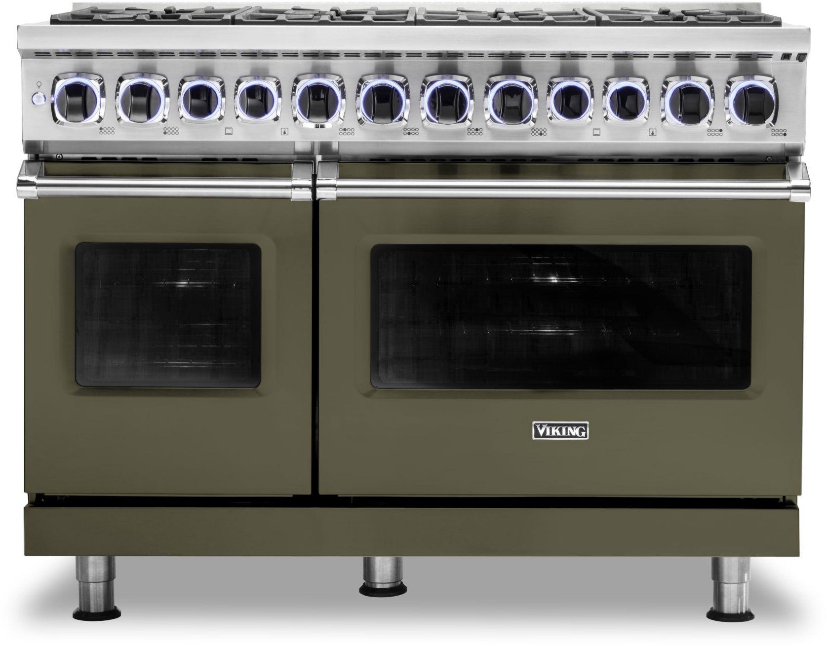 Viking VDR74828BMALP 48 Inch Freestanding Professional Dual Fuel Range ...