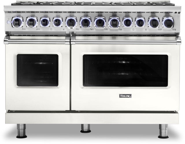 Viking VDR74828BPWLP 48 Inch Freestanding Professional Dual Fuel Range ...