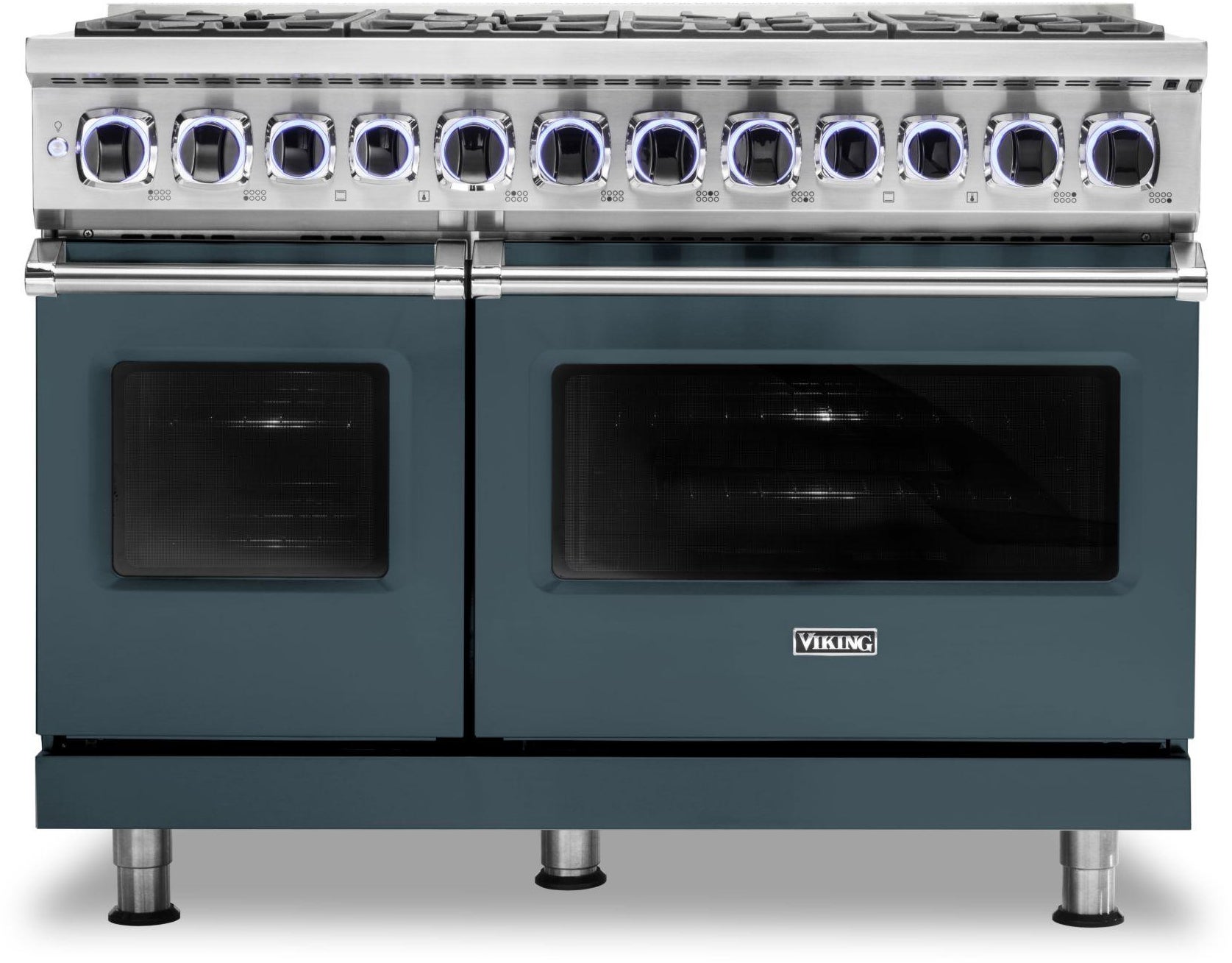 Viking VDR74828BSQLP 48 Inch Freestanding Professional Dual Fuel Range ...