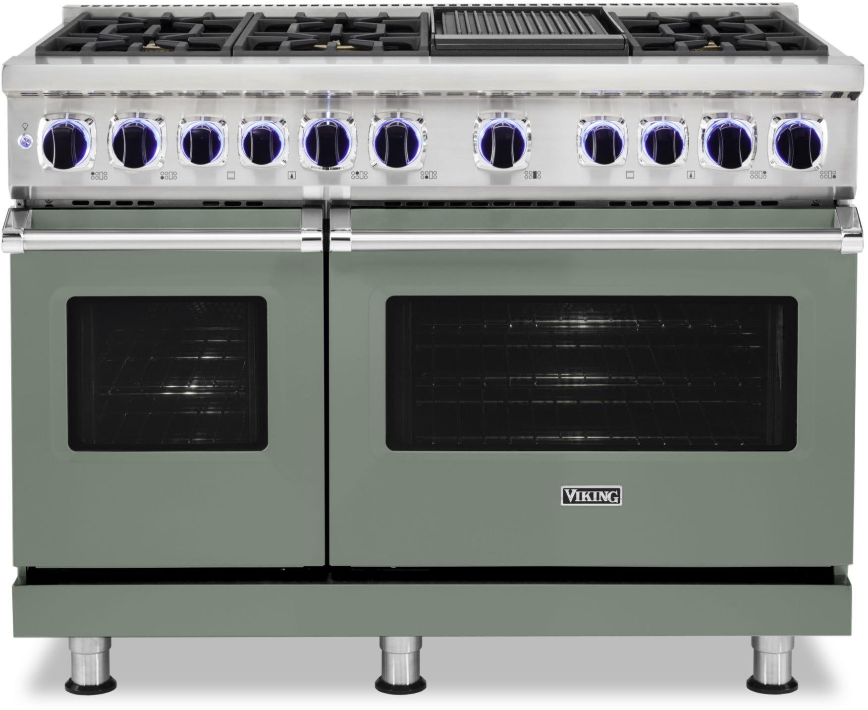 Viking VDR74826GEU 48 Inch Freestanding Dual Fuel Range with 6 Sealed...