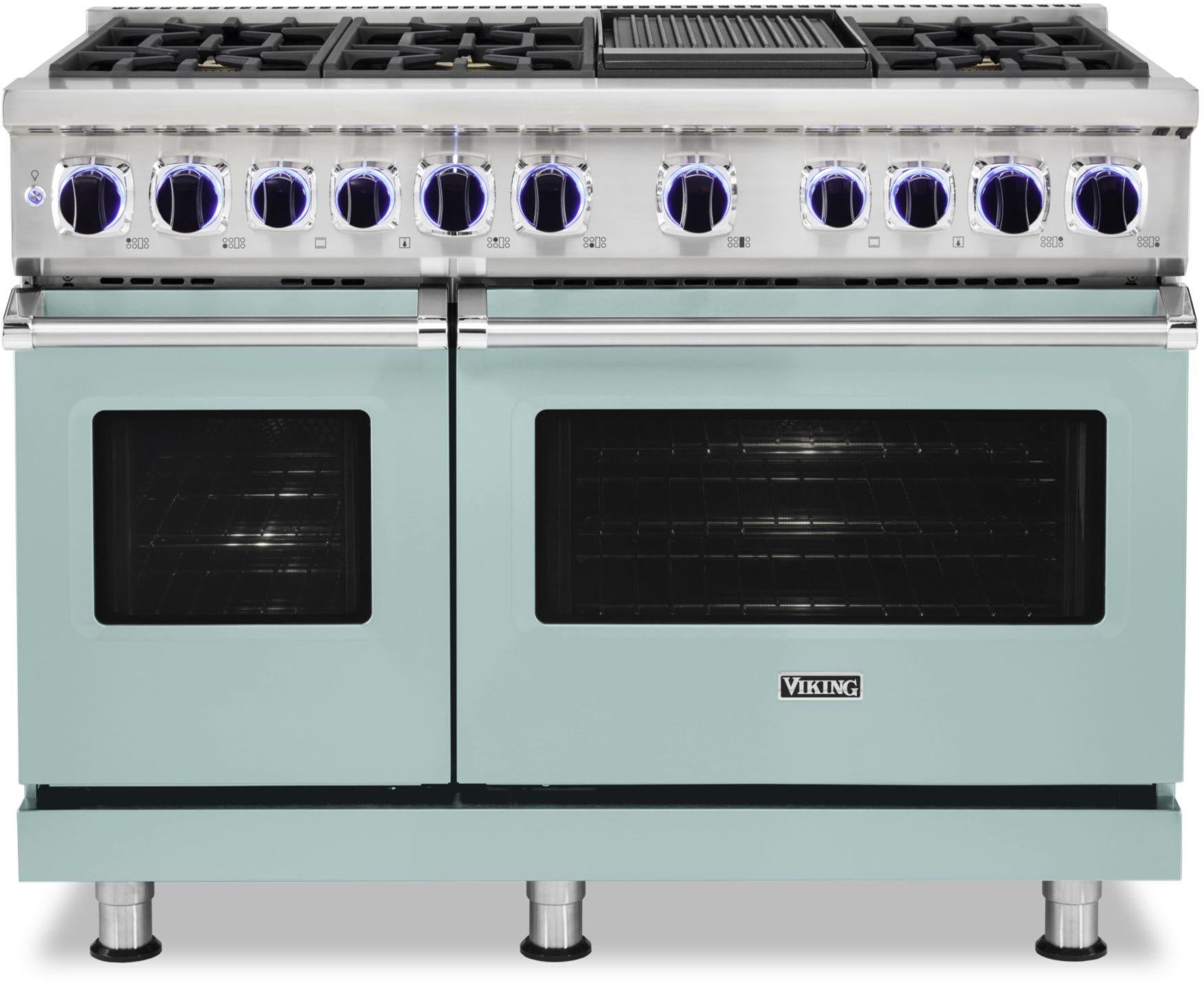 Viking VDR74826GSP 48 Inch Freestanding Dual Fuel Range with 6 Sealed...